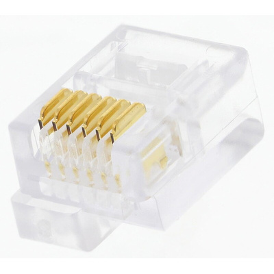 Bel-Stewart 940-SP Series Male RJ11 Connector, Cable Mount, Cat4, UTP Shield