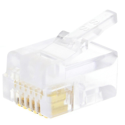 Bel-Stewart 940-SP Series Male RJ11 Connector, Cable Mount, Cat4, UTP Shield