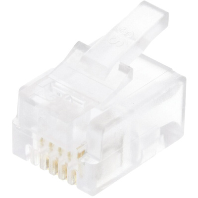 Bel-Stewart 940-SP Series Male RJ14 Connector, Cable Mount, Cat3, UTP Shield