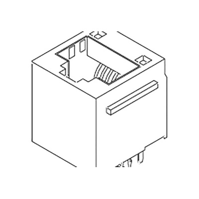 Molex 85507 Series Female RJ45 Connector, Through Hole, Cat5e