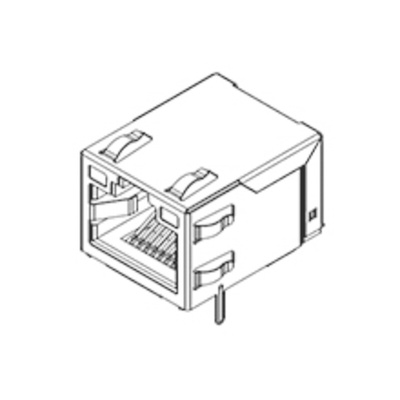 Molex 48074 Series Female RJ45 Connector, Through Hole, Cat5, Cat5e