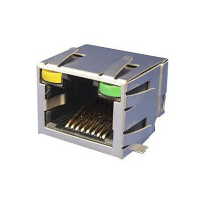 Amphenol ICC RJCSE Series Female RJ45 Connector, Surface Mount