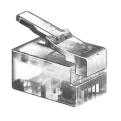 Hirose TM-P Series Male RJ22 Connector, Cable Mount