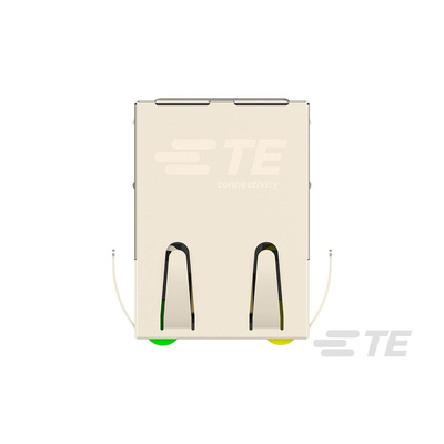 TE Connectivity 2337992 Series Female RJ45 Connector, Through Hole, Cat5, Nickel Plated Brass Shield