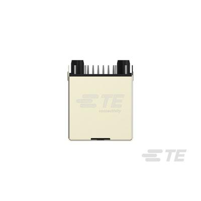 TE Connectivity 2337993 Series Female RJ45 Connector, Through Hole, Cat5, Nickel Plated Brass Shield