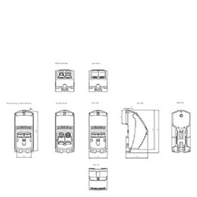 Siemens Female RJ45 Connector, DIN Rail Mount