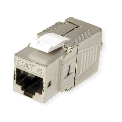 Roline RJ45 Keystone Jack Series Female RJ45 Connector, Keystone Mount, Cat8