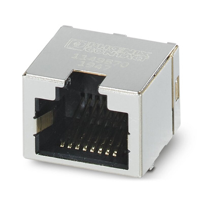 Phoenix Contact CUC Series Female RJ45 Connector, Through Hole