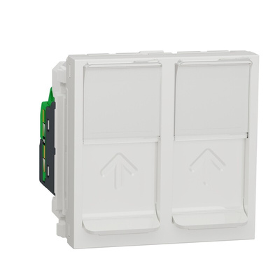 Schneider Electric New Unica Series Female RJ45 Socket, Flush Mount, Cat5, UTP Shield