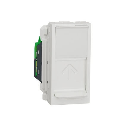 Schneider Electric New Unica Series Female RJ45 Socket, Flush Mount, Cat6, FTP Shield