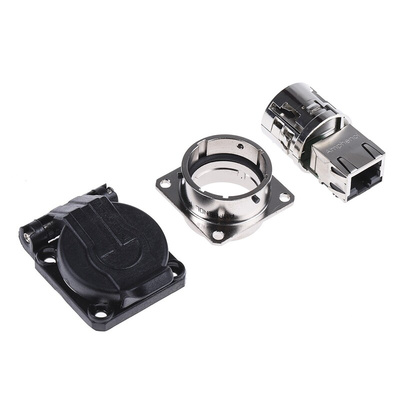 Amphenol Socapex RJF Series Female RJ45 Connector, Panel Mount, Cat5e