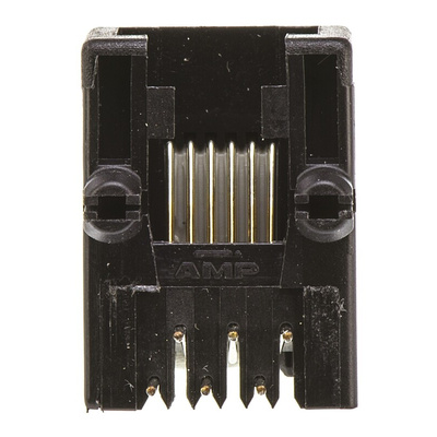 TE Connectivity 1-1705950 Series Female RJ25 Connector, Through Hole, Cat3, UTP Shield
