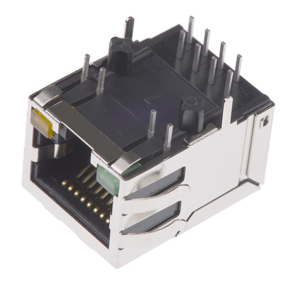 Halo Electronics FastJack Series Female RJ45 Connector, PCB Mount