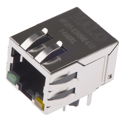 Halo Electronics FastJack Series Female RJ45 Connector, PCB Mount
