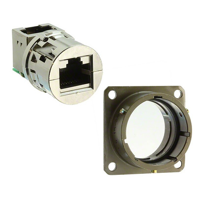 Amphenol RJF Series Female RJ45 Connector, Panel Mount, Cat5e