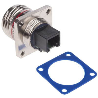 Amphenol RJ11FTV Series Female RJ11 Connector, Panel Mount