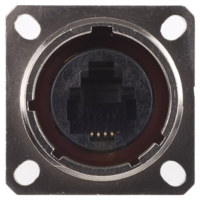 Amphenol RJ11FTV Series Female RJ11 Connector, Panel Mount
