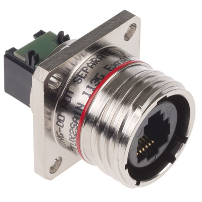 Amphenol RJ11FTV Series Female RJ11 Connector, Panel Mount