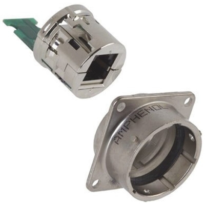 Amphenol RJF Series Female RJ45 Connector, Panel Mount, Cat5e