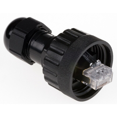 TE Connectivity 1546440-1 Series Male RJ45 Connector, Cable Mount