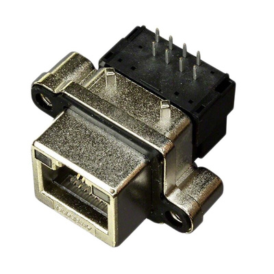 Amphenol ICC Female RJ45 Connector, Through Hole