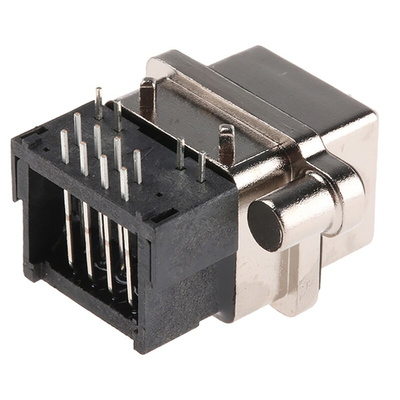 Amphenol ICC MRJ Series Female RJ45 Connector, Through Hole