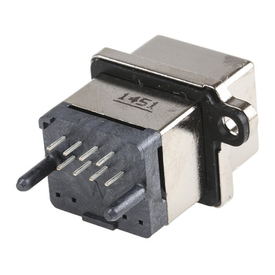 Amphenol ICC MRJ Series Female RJ45 Connector, Through Hole