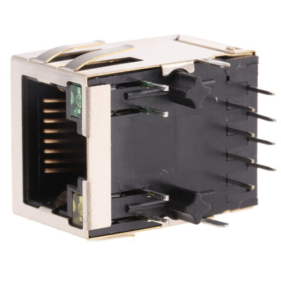 Wurth Elektronik Female RJ45 Connector, Through Hole