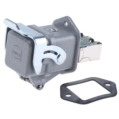 HARTING Han 3A RJ45 Series Female RJ45 Connector, Panel Mount