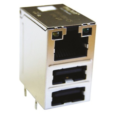 Bel-Stewart MagJack Series Female RJ45 Connector, Through Hole, STP Shield
