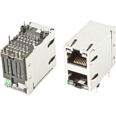Bel-Stewart MagJack Series Female RJ45 Connector, Through Hole, STP Shield