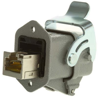 Harting Han 3A RJ45 Series Female RJ45 Connector, Panel Mount, Cat6