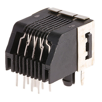 TE Connectivity 5555153 Series Female RJ45 Socket, Through Hole, Cat3