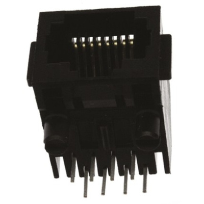 TE Connectivity 5555162 Series Female RJ45 Socket, Through Hole, Cat3
