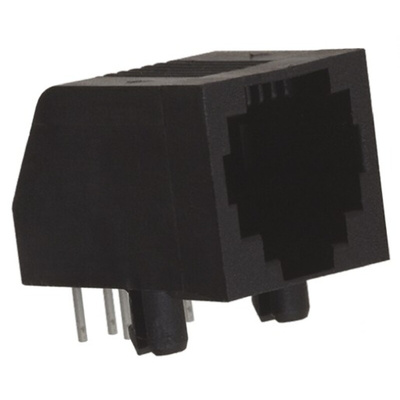 TE Connectivity 5555165 Series Female RJ25 Modular Jack Connector, Through Hole, Cat3
