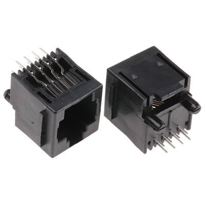 TE Connectivity 5520259 Series Female RJ45 Socket, Through Hole, Cat3
