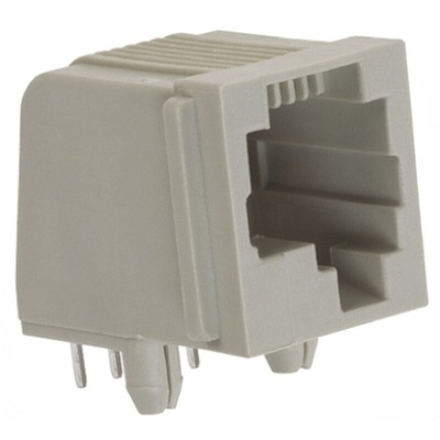 TE Connectivity Female RJ25 Connector, Through Hole, Cat3