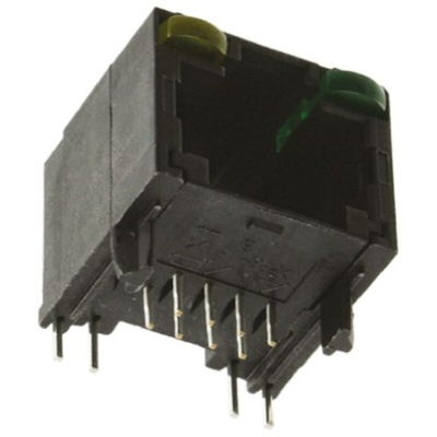 TE Connectivity 5406533 Series Female RJ45 Connector, Through Hole, Cat5