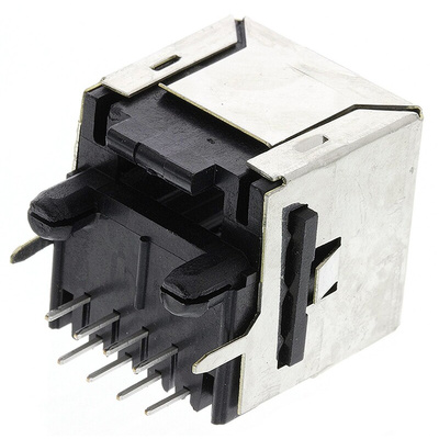 TE Connectivity 5557484 Series Female RJ45 Connector, Through Hole, Cat3