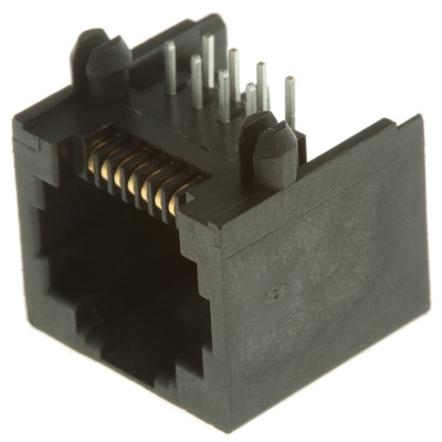Molex 43860 Series Female RJ45 Connector, Through Hole, Cat3
