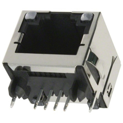 Molex 43860 Series Female RJ45 Connector, Through Hole, Cat3