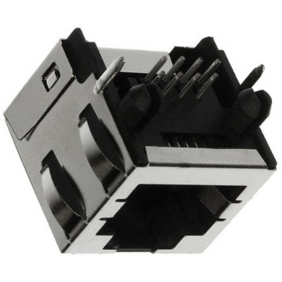 Molex 44620 Series Female RJ45 Connector, Through Hole, Cat3