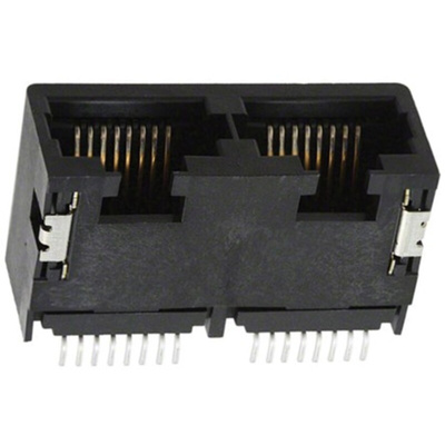 Molex 44193 Series Female RJ45 Connector, Surface Mount, Cat3, Cat4