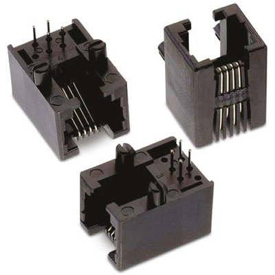 Wurth Elektronik WR-MJ Series Female RJ25 Connector, Through Hole