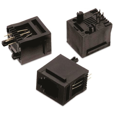Wurth Elektronik WR-MJ Series Female RJ14 Connector, Through Hole