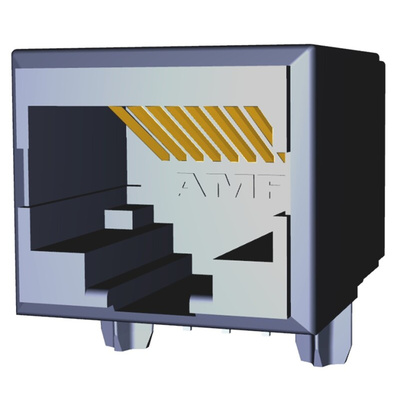 TE Connectivity 5558341 Series Female RJ45 Connector, PCB Mount, Cat5e