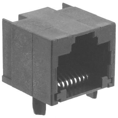 TE Connectivity 1-406525 Series Female RJ45 Connector, PCB Mount, Cat5