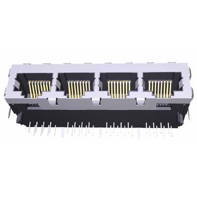 TE Connectivity 6339167 Series Female RJ45 Connector, PCB Mount, Cat5, STP Shield