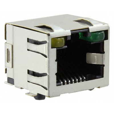 TE Connectivity 6339191 Series Female RJ45 Connector, PCB Mount, Cat5