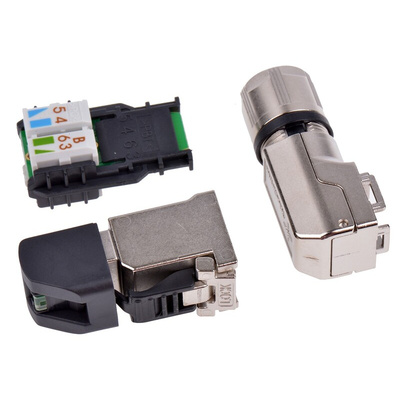 Telegartner MFP8 Series Male RJ45 Connector, Cable Mount, Cat6a